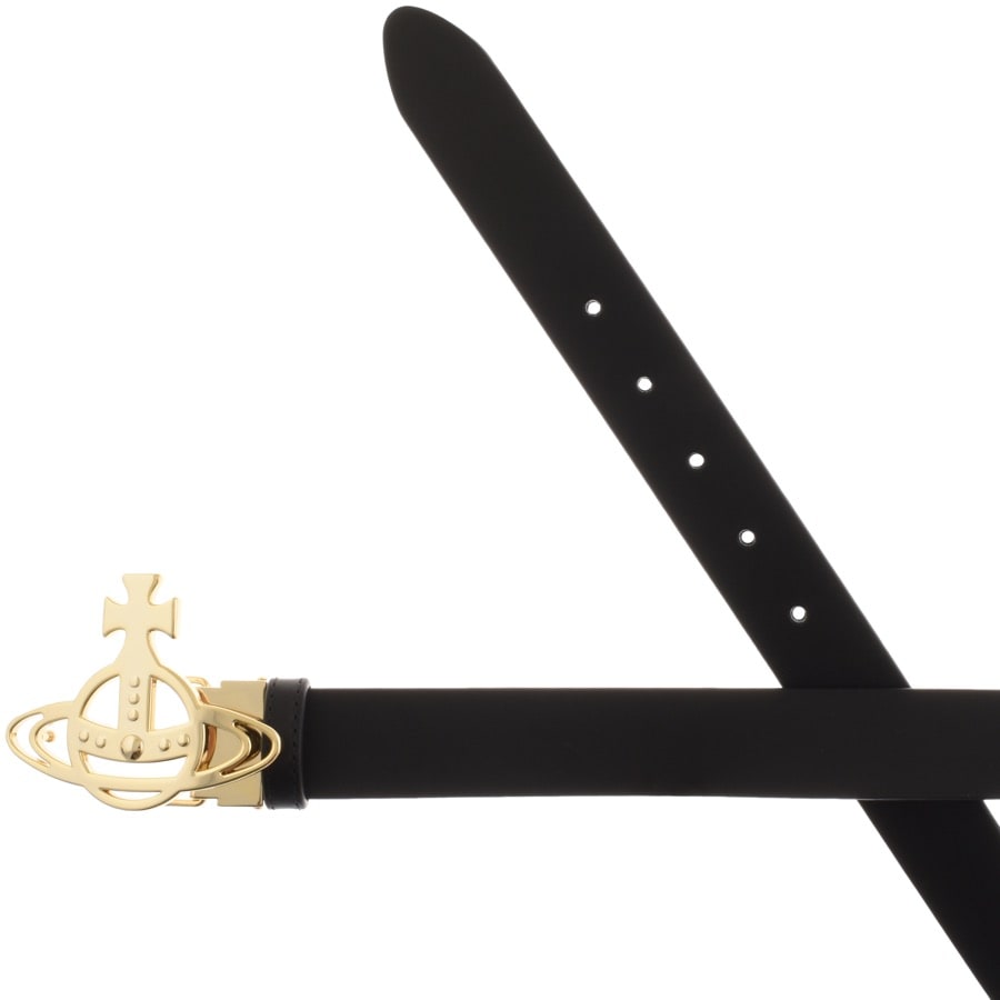 Alternative Image for ProductVivienne Westwood Orb Buckle Leather Belt Black2